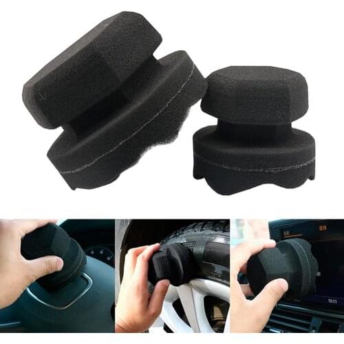 8/11cm Make Detailing Easier Wave Type Tire Dressing Tools Hex Grip Applicator Handheld Tire Waxing Sponge