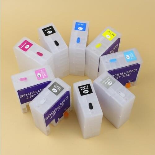 9pcs refillable ink Cartridge for epson 3880 pro3880 pro 3880 printer cartridge with chip