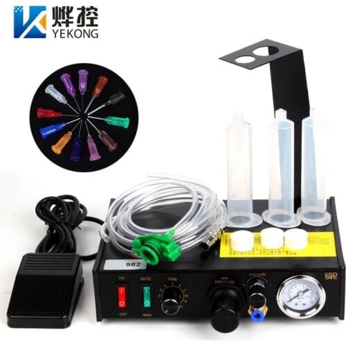 982 Semi-Automatic Epoxy Resin Dispensing Controllers Liquid Glue Dispenser