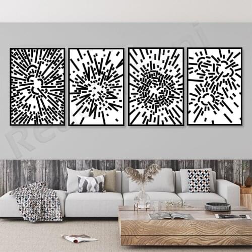 Abstract art Big Bang print, Riso print poster decoration