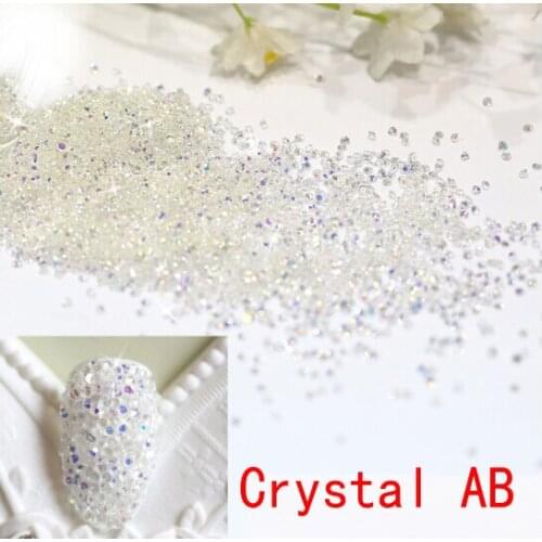 Non Hotfix Rhinestones Crystal AB Strass 1.2mm Blue Zircon Nail Art Crystals Flatback Stones DIY 3D Gems decoration