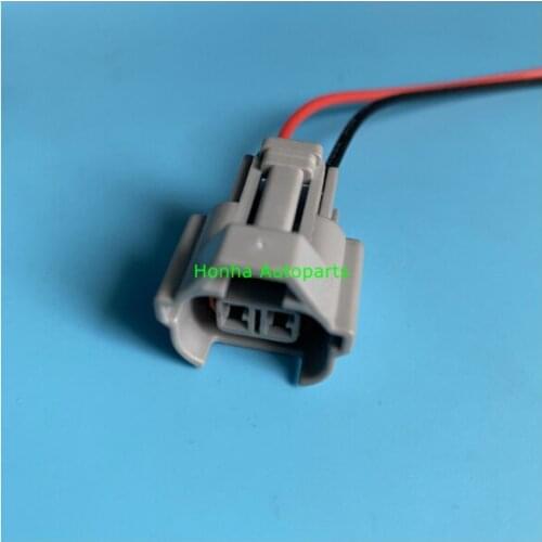 Free shipping 100 pcs/lots 2 Pin/Way Female connector with top Slot with 16AWG 20cm wire 6189-0553