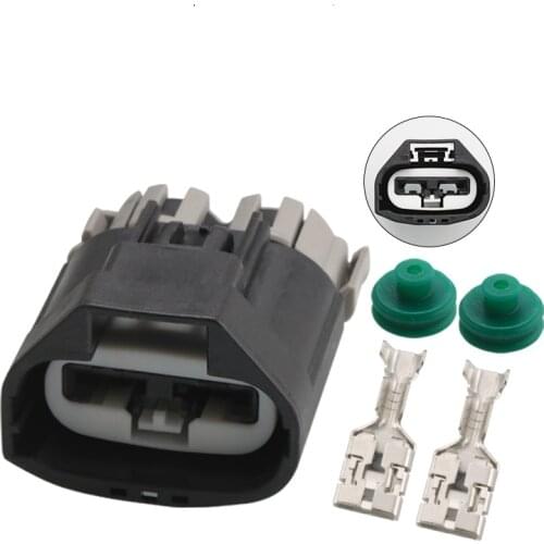 Free shipping 200 sets 2 Pin 7283-3214-30 Power Steering Pump Plug Electrical Fan Socket For Ford Focus plug DJ7025Y-9.5-21