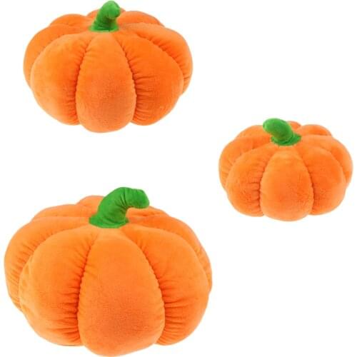 Decorative Pumpkin Toy Doll Soft Plush Cushion for Home Hotel Bar Cafe Bookstore