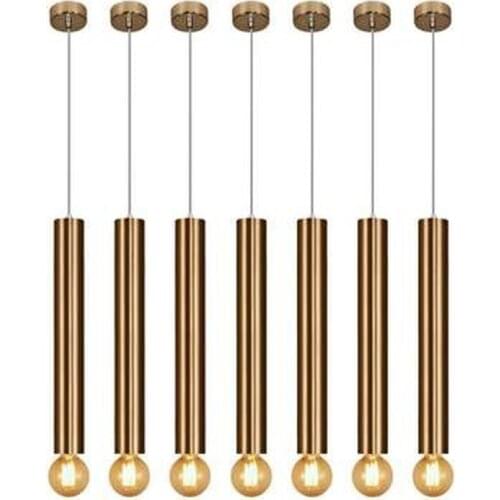 Dia 6cm Modern Kitchen island Dining Room Bar Counter Shop front desk Pipe led Pendant lights Down Tube office Spot Light