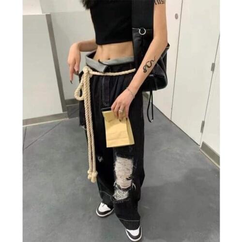 Feiernan Womens Ripped Jeans