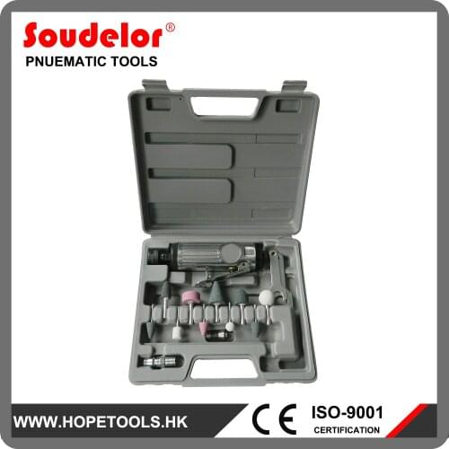 China Factory Hot Selling Air Tool Kit 16PCS Automotive Pneumatic Power Air Die Grinder Tools