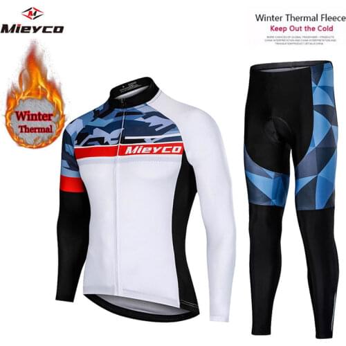 Mieyco Cycling Jersey Set Pro Team Long Sleeve Clothes Men Winter Cycling Clothing Thermal Fleece Ropa Ciclismo Hombre Warm