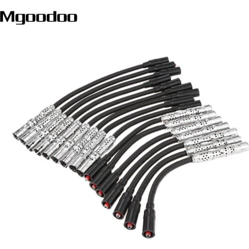 Mgoodoo 16Pcs/lot Ignition Spark Plug Wire Cable 1131500019 90533002 Fittment For Mercedes-Benz Spark Plug Wire Kit