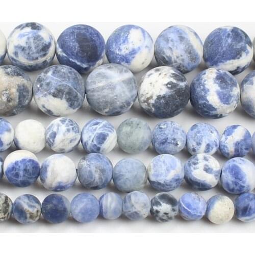 Natural Frost White Sodalite 4-12mm Round Beads 15inch ,Wholesale For DIY Jewellery Free Shipping
