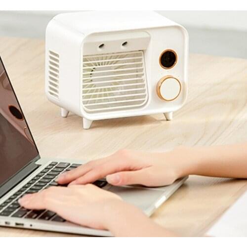 CPDD Personal Air Cooler 2000 mAh Cordless with 3 Speed Modes Rechargeable Mini Air Conditioner Fan for Car Desktop Office
