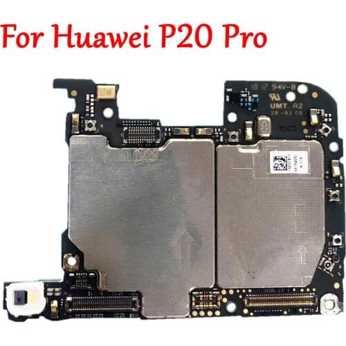 Tested Work Original Unlock Motherboard For Huawei P20 Pro P20pro Main board Logic Circuit Electronic Chips