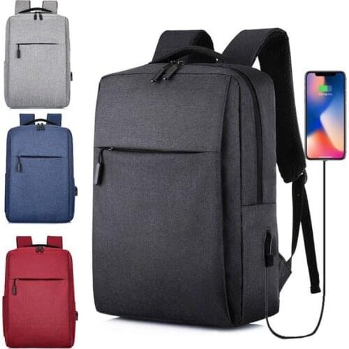 Men Computer Backpack Travel Business Trip Laptop USB Charging Interface Outside Bag Unisex Daypacks Male Leisure Large Capacity
