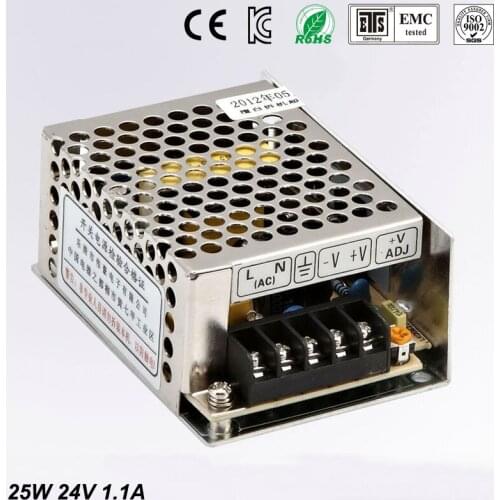 Sortie unique MINI taille de commutation d'alimentation ms - 25 W 24 V 1.1A ac dc convertisseur MINI led pilote