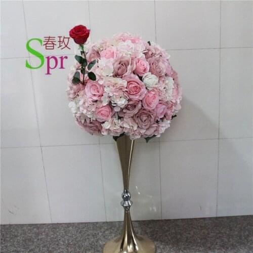 SPR 40cm Free shipping!2pcs/lot wedding road lead artificial flower ball table flowers centerpiece flower balls decoration
