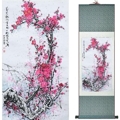 Traditional silk art painting birds and Water lily Chinese Art Painting Home Office Decoration Chinese painting2019071919