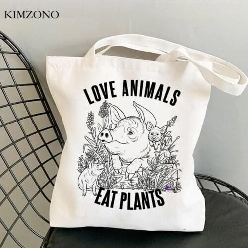 Vegan shopping bag grocery canvas shopper shopping cotton eco bag ecobag shoping cloth sacola grab