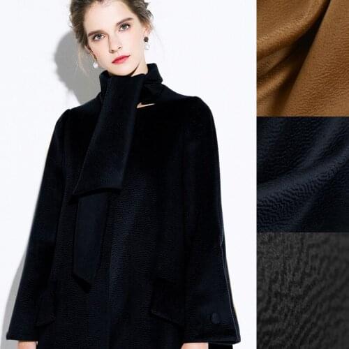 Top Quality 150CM Wide 820G/M Weight Double Faced Water Wave Thick Cashmere Wool Autumn and Winter Overcoat Outwear Fabric J020