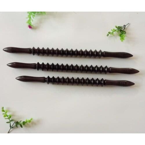 High quality ebony roller yoga sticks belly back neck barvertebra waistleg massage stick