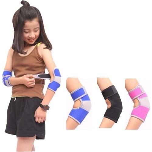 1 Pair Kids Children Breathable Sports Elbow Pads Support For Outdoor Roller-skating Dancing Baketball Football Protector
