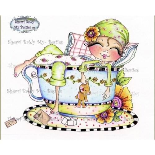 10x8 Sunflower girl Transparent Clear Rubber Stamp Sheet Cling Scrapbooking Photo Album PaperCard DIY Craft