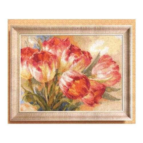 FREE delivery HIGH quality Counted Cross Stitch Kit Tulpany Tulips Tulip alisa
