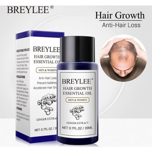 BREYLEE Hair Growth Essential Oil 20ml Fast Powerful Hair Products Hair Care Prevent Baldness Anti-Hair Loss Serum Nourishing
