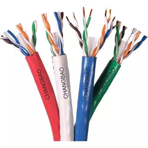 Changbao in stock Cat6 cable pass test ETL CM lan ethernet 23AWG UTP cat 6 network communication cables