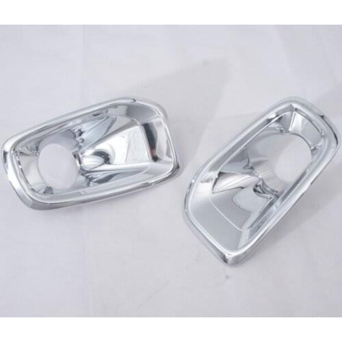 Chrome front fog light cover Trim ABS For Jeep Renegade 2015 2016 2017 (Chrome)