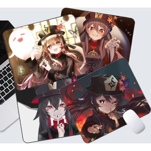 Hu Tao genshin impact Mouse Pad Mousepad Gaming Gamer Deskpad Desk Mats Laptop Mouse Mice Mat Office Table Mat