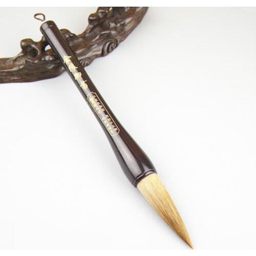 Chinese Traditional Calligraphy Brush Pen Caligrafia Hopper-shaped Brush for Couplets Weasel Rabbit Hair Chinese Painting Brush