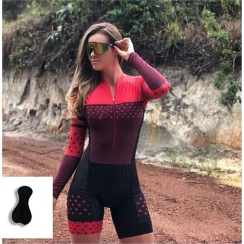 Best Selling Custom Breathable Logo Sublimation Printed Quick Dry One Piece Triathlon Cycling Suit For Women Triathlon Jumpsuit
