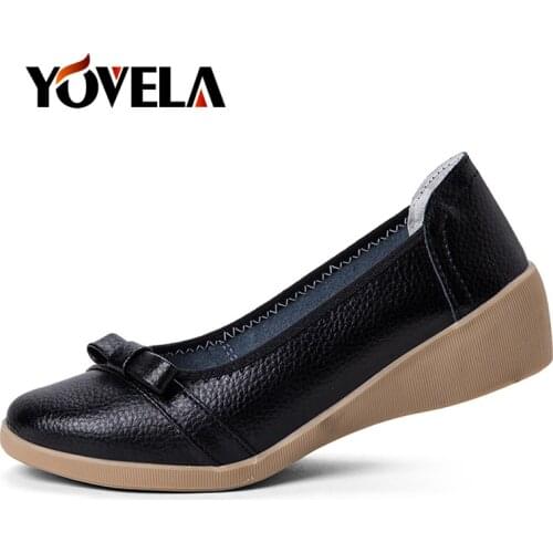 Women Flats Genuine Leather Shoes Slip on Flats Ballerines High Quality Moccasins Woman Shoes Loafers Comfortable Oxfords Shoes