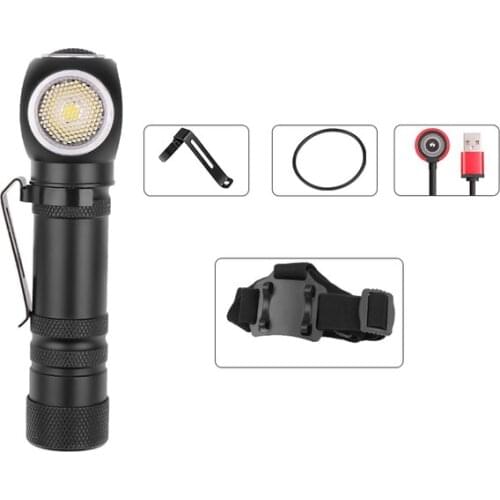 New XHP50 Multi-function Pen Clip White Work Light Flashlight Can As Headlamp Front Torch with Built-in Battery with Head Band