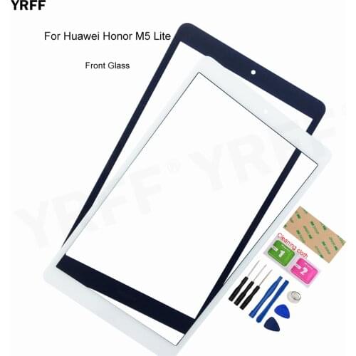 8.0'' Tablet Front Outer Glass For Huawei Honor M5 Lite Front Glass (No Touch Screen) Phone Assembly Parts