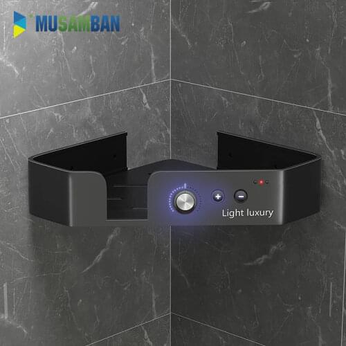 MUSAMBAN Punch-free Bathroom Shelf No-drill Corner Shelves Shower Kitchen Organizer Storage Rack Holder Bathroom Accessories Set