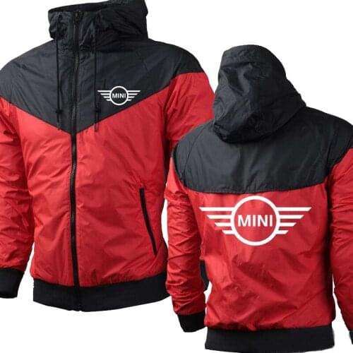 Casual Men Jackets Mini Car Logo Printing Spring Autumn The New Fashion Mens Hoodie High Quality Cotton Mens Zip Sweatshirt