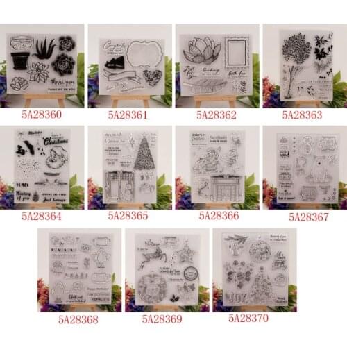 Christmas Tree Clear Stamp Cling Seal DIY Scrapbook Embossing Album Decor Craft E56C