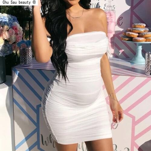 Sexy Skinny Summer Dress Vintage French Style Mesh Nightclub Bodycon Mini Dresses For Women 2021 Casual Vestido Fashion