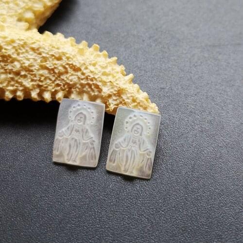 20pcs/lot 8x11mm Natural Lady of Grace Mother of Pearl Shell Rectangle cut Grace Mother Pearl MOP for DIY Jewelry