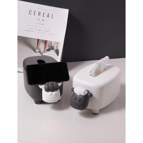 Nordic Paper Towel Box Creative Simple Living Room Tea Table Paper Towel Storage Box Household Multifunctional Paper Box