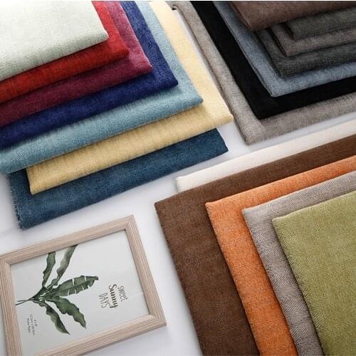 Heavy Thick Herringbone Chenille Fabric for Furniture Sofa Curtain upholstery home decor fabric By Half Meters