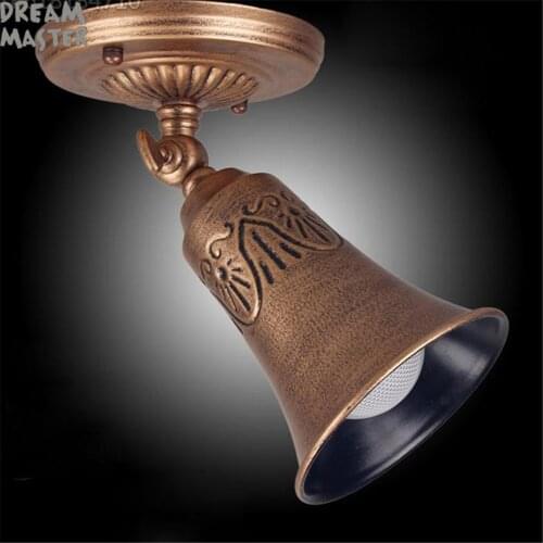 Vintage E27 spotlights Background retro ceiling Lamp KTV bar restaurant cafe museum art gallary picture lighting adjustable