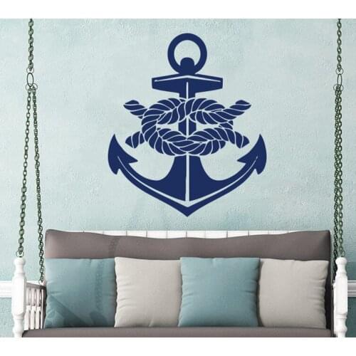 High Quality Wall Decal Anchor Nautical Vinyl Sticker Decals Bathroom Living Room Home Decor Wall Paper Art Mural A-46