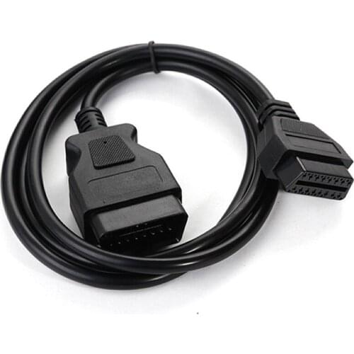 16Pin OBD2 OBDII Male to Female 1.5m Extension Cable Auto Car Diagnostic Cable