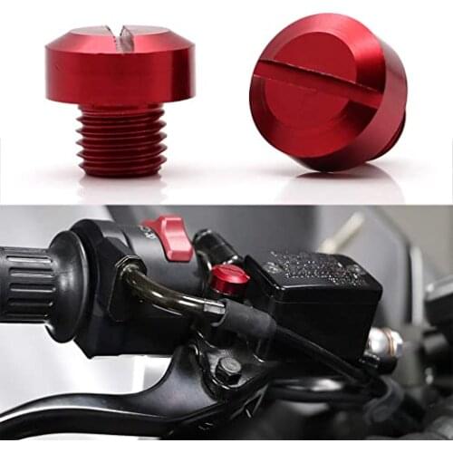 2Pcs M10 x 1.25 Mirror Hole Plugs Screws, Universal fit for KTM Duke 390/1090 Adventure/Duke 790, KAWASAKI Versys 650/ Z125/ Z9