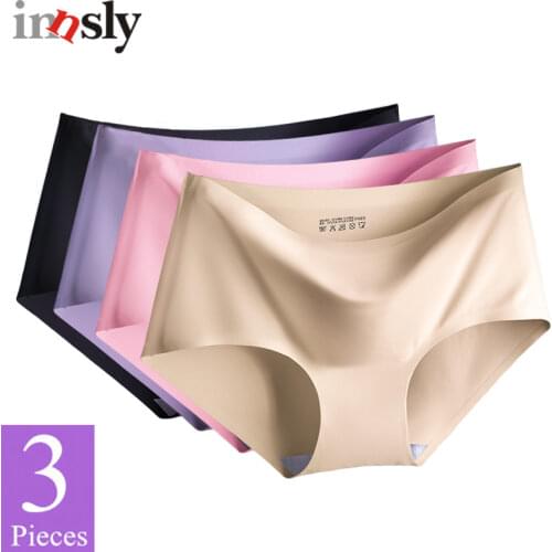 3 Pieces/Set Summer Ice Silk Underwear Women Panties High Quality Cool Thin One Piece Seamless Female Briefs