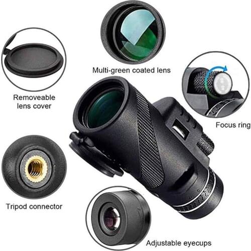50x60 Magnification Telescope Night Vision Monocular Zoom Powerful Binoculars Outdoor Military Professional Hunting Spyglass