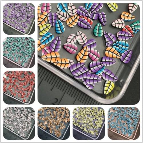 60g Leaf Polymerclay,Soft Clay Sprinkles For Kids Diy/Craft Diy Making/Nail Art/Scrapbook Decoration/Craft Filler wholesale