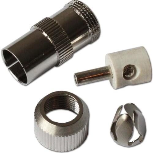 AERIAL COAX CONNECTORS SOCKET COAXIAL PLUG METAL CABLE